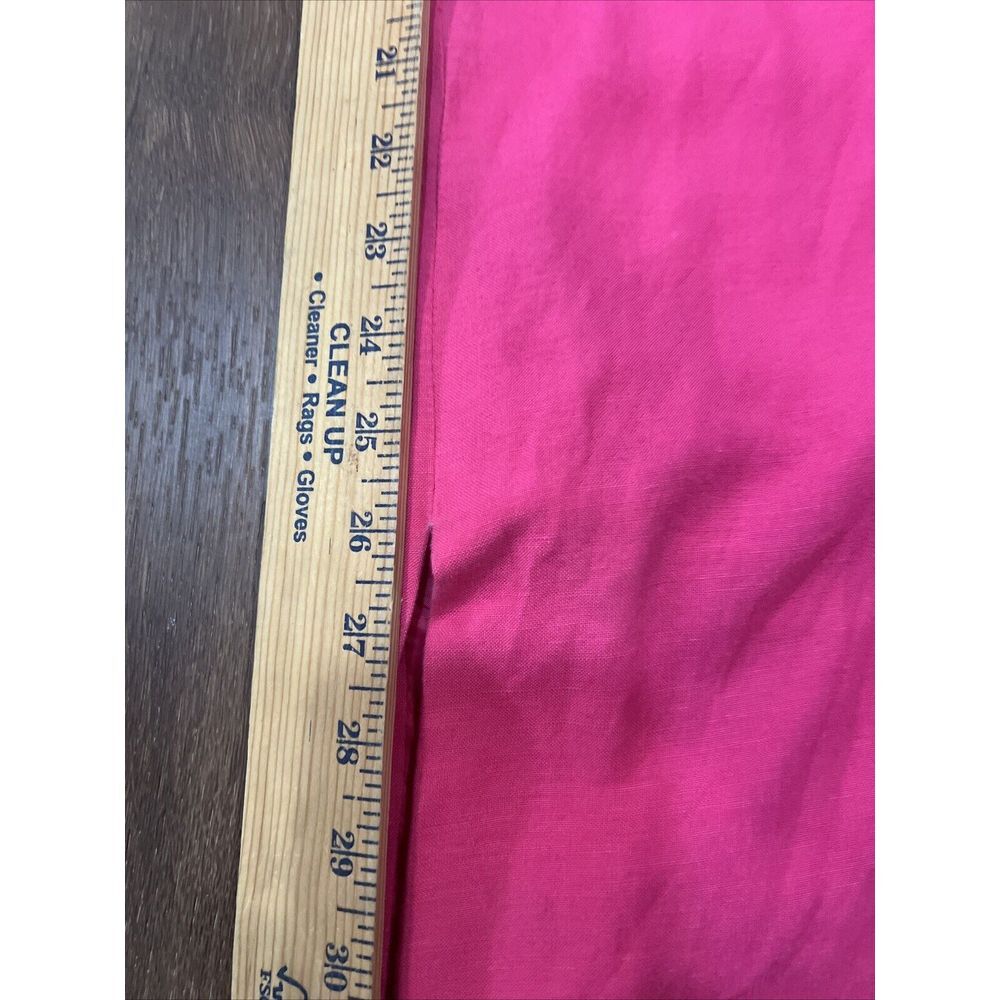 Jessica Howard Dress Women's Size 4P Pink Linen Blend Sleeveless Barbie - Picture 6 of 7